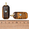 Natural Tiger Eye Pendants GG-CBA51ED-05G-05-2