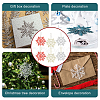 3 Bags 3 Colors Glitter Snowflake Plastic Pendant Decorations AJEW-GA0006-08-6