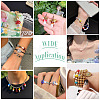 50Pcs 5 Colors Handmade Evil Eye Lampwork Beads Strands LAMP-TA0001-90-9