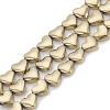 Electroplate Non-magnetic Synthetic Hematite Beads Strands G-T061-101H-1