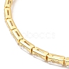 Adjustable Rack Plating Brass Cubic Zirconia Chain Bracelets BJEW-A132-10G-3