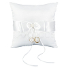 Satin Ring Pillow Cushion Bearer RDIS-WH0019-07-1