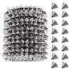 1 Yard 12-Row Resin Spike Stud Cone Flatback Punk Rock Trim Mesh Bead Craft FIND-TA0006-73A-2