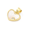 Brass Micro Pave Cubic Zirconia Pendants KK-D325-32G-2