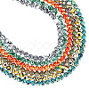 CHGCRAFT 6Strands 6 Colors Synthetic Malachite Beads Strands G-CA0001-49-1