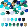 26Pcs 13 Styles Synthetic Blue Lace Agate & Black Stone & Natural White Jade & Amazonite & Unakite Cabochons G-TA0003-28B-1