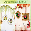 2 Sets 2 Styles Vintage Resin Hanging Photo Frame RESI-SP0001-21B-03-6