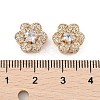 Rack Plating Brass Micro Pave Cubic Zirconia Beads KK-F879-02G-01-3