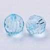 Transparent Acrylic Beads TACR-Q257-10mm-V38-3