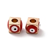 Alloy Enamel European Beads ENAM-D049-02KCG-05-2