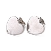 Non-Tarnish 304 Stainless Steel Stud Earring Findings STAS-I183-07B-07P-2