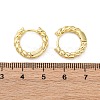 Brass Twisted Rope Chunky Hinged Huggie Hoop Earrings for Women LS-EJEW-P196-25G-2