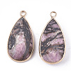 Natural Rhodonite Pendants G-S344-51D-2