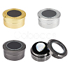 3Pcs 3 Colors Alloy Steel Loose Diamond Boxes CON-GF0001-16-1