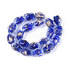 Handmade Gold & Silver Foil Glass Beads FOIL-N030-02C-2