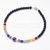 Natural Amethyst and Mixed Gemstone Beaded Necklaces NJEW-JN01753-03-1