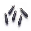 Synthetic Blue Goldstone Pendants G-L497-02G-1