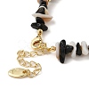 Natural Pearl & Shell & Obsidian Chips Beaded Bracelets BJEW-C051-38G-3
