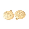 304 Stainless Steel Pendant Rhinestone Settings STAS-A075-11G-3