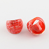Handmade Gold Sand Lampwork Wide Band Rings RJEW-Q150-M03-B-2