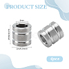 4Pcs Titanium Alloy Parachute Rope European Beads FIND-FG0005-43P-2