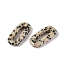 Natural Dalmatian Jasper Oval Pendants G-N342-105J-2