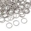 Tarnish Resistant 304 Stainless Steel Saw Cut Open Jump Rings STAS-N015-04-10x1mm-3