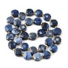 Natural Dumortierite Beads Strands G-B094-A36-01-3