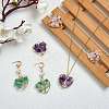 6Pcs 3 Styles Natural Gemstone Pendants FIND-SZ0002-70-5