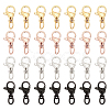 80Pcs 4 Color Ion Plating(IP) 304 Stainless Steel Lobster Claw Clasps STAS-DC0006-22-1