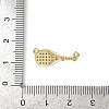 Brass Micro Pave Cubic Zirconia Pendants KK-M322-22G-3