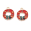 Christmas Theme Alloy Enamel Pendants ENAM-T020-10E-2