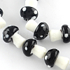 Mushroom Handmade Lampwork Beads Strands X-LAMP-R116-11-3