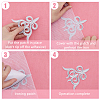 10Pcs 5 Style Polyester Computerized Embroidery Iron on/Sew on Patches PATC-FH0001-02A-3