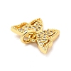 Rack Plating Brass Micro Pave Cubic Zirconia Charms LS-KK-K270-35G-3