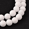 Natural White Jade Round Bead Strands G-O113-01-6mm-1