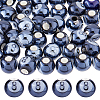 60Pcs Glazed Porcelain Round Beads PORC-HS0001-10-1