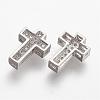 Brass Micro Pave Cubic Zirconia Beads ZIRC-N025-55P-1