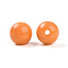 Opaque Solid Color Glass Beads GLAA-N007-8mm-A02-2