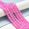 Synthetic Crackle Quartz Beads Strands GLAA-S134-8mm-03-4