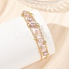 Brass Cable Chains Bracelets BJEW-JB14220-01-2