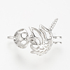 Alloy Diffuser Locket Pendants PALLOY-S062-22-3