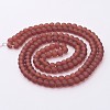 Baking Paint Transparent Glass Bead Strands X-GLAA-S031-6mm-06-2