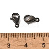 Ion Plating(IP) 304 Stainless Steel Lobster Claw Clasps STAS-AB15-B-3