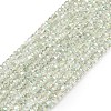 Electroplate Glass Beads Strands GLAA-Q105-03-03-1