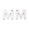 Tarnish Resistant 201 Stainless Steel Letter Charms STAS-S036-M-3