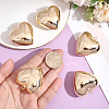 5Pcs Heart Brass Pendants KK-BBC0025-58B-3