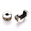 Brass Rhinestone European Clasps LS-KK-N291-01AS-09-2