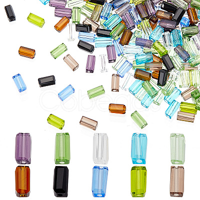 400Pcs 10 Colors Transparent Glass Beads GLAA-HY0001-26-1