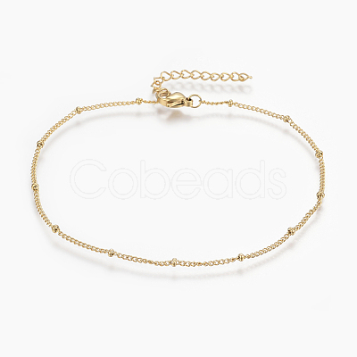 304 Stainless Steel Anklets AJEW-H013-03-1